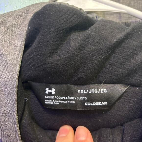 Under Armour Boys Gray and Black Storm Winter Coat Parka Size YXL - Picture 7 of 14